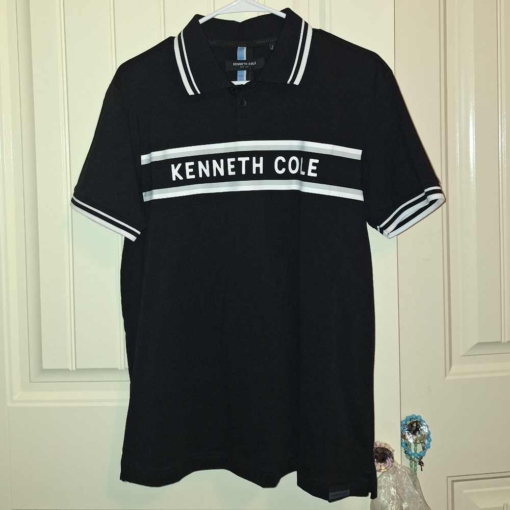 Kenneth Cole Black Polo Shirt